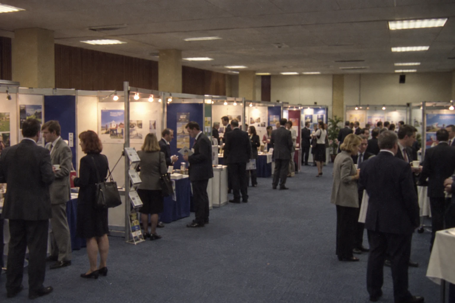 A modest university supplier exhibition at COUP 2001